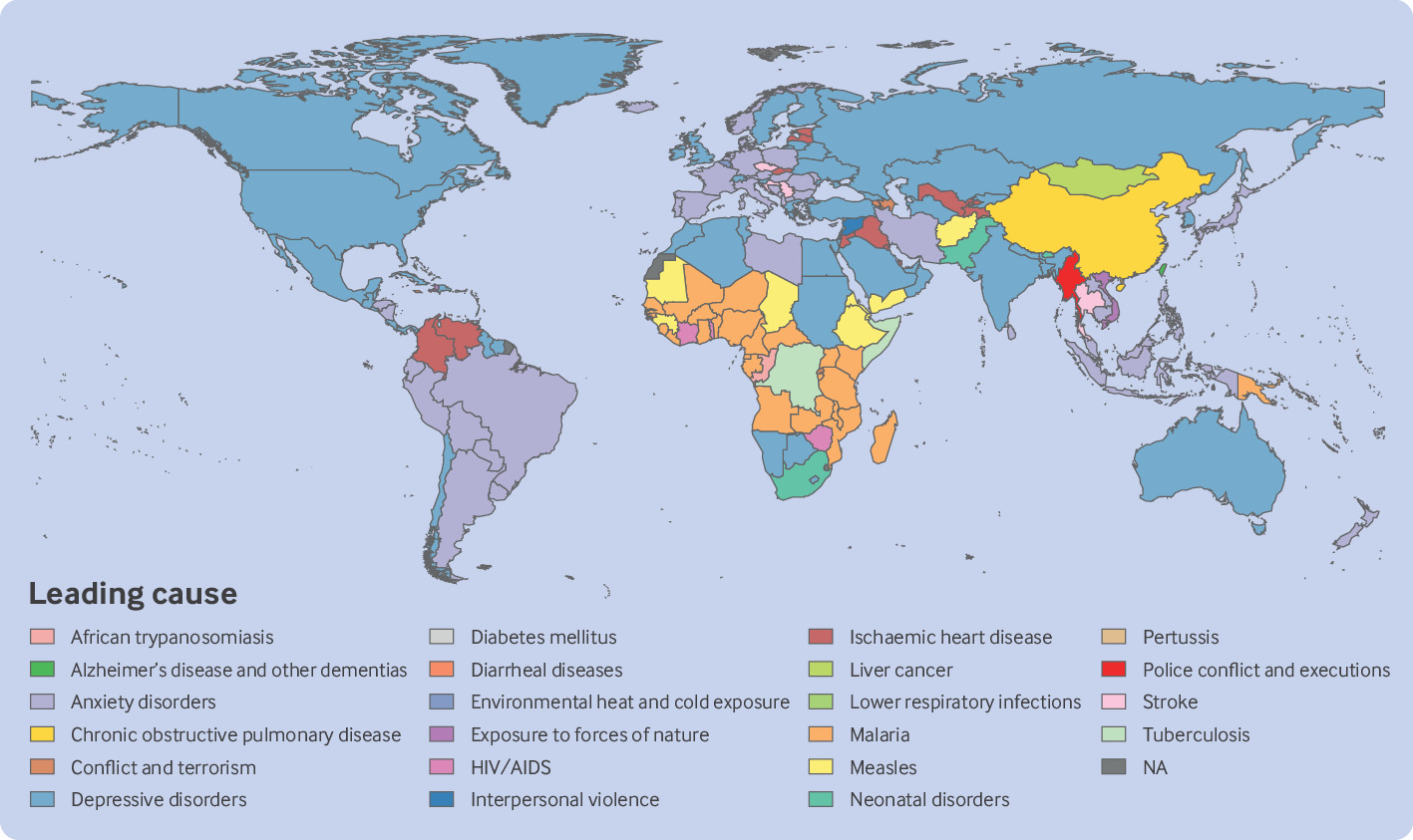 Global, regional, and national characteristics of the main causes of ...